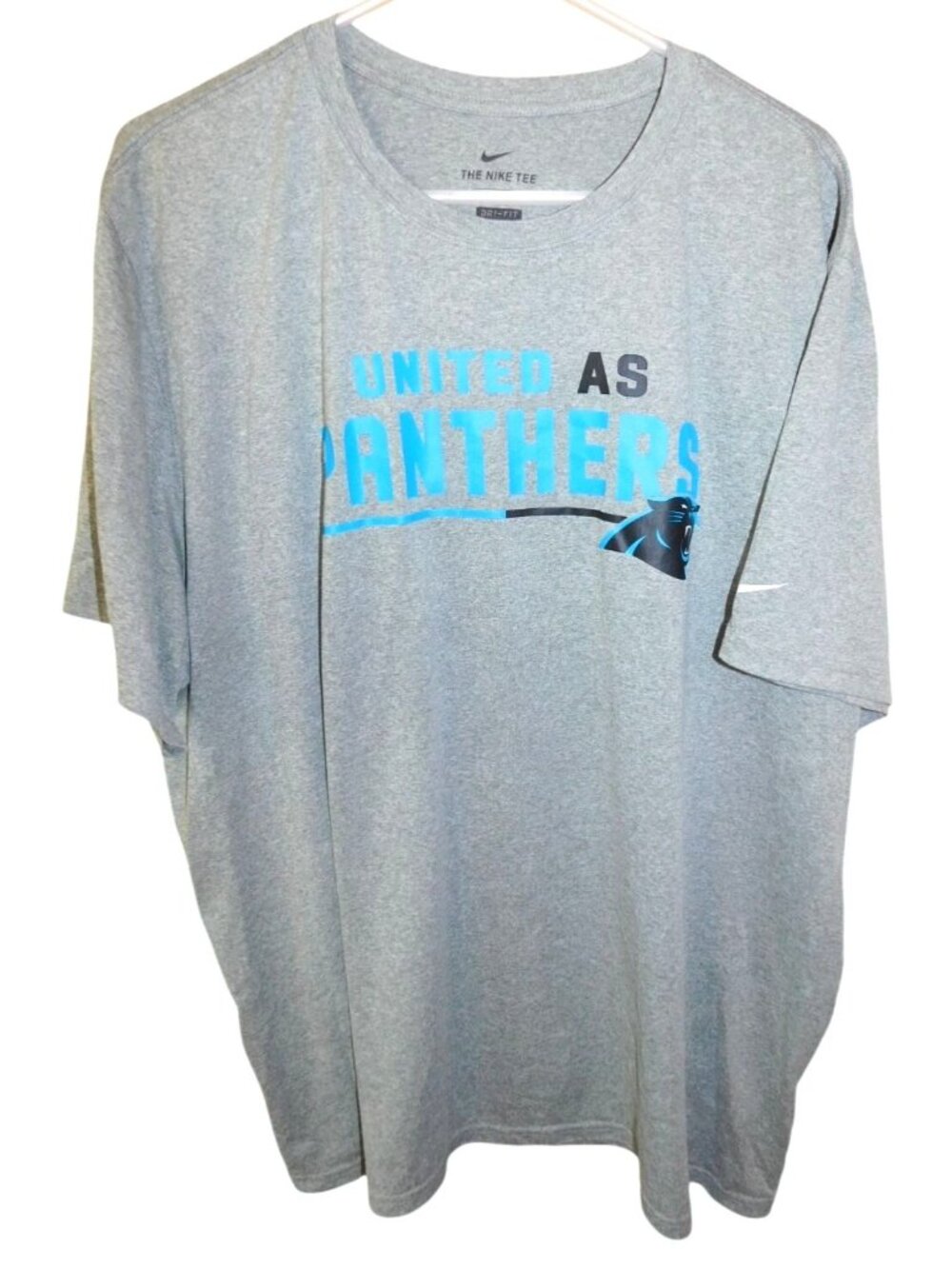 Nike Dri-FIT Carolina Panthers 3XL United As Panthers Gray Graphic Tee